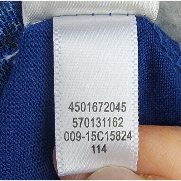 Chicos Blue Paisley Sheer Layered Tunic Top Size 0 Long Sleeve V Neck Flowy - Picture 13 of 13